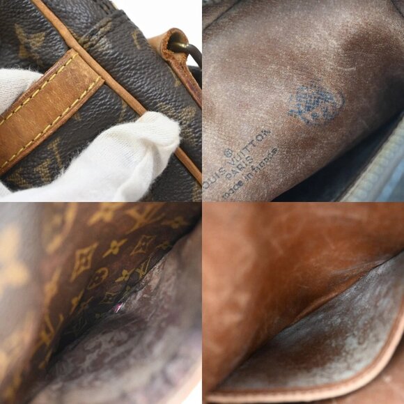 LOUIS VUITTON Danube Shoulder Bag Monogram Leather Brown France M45266 31EF095 - Picture 9 of 16
